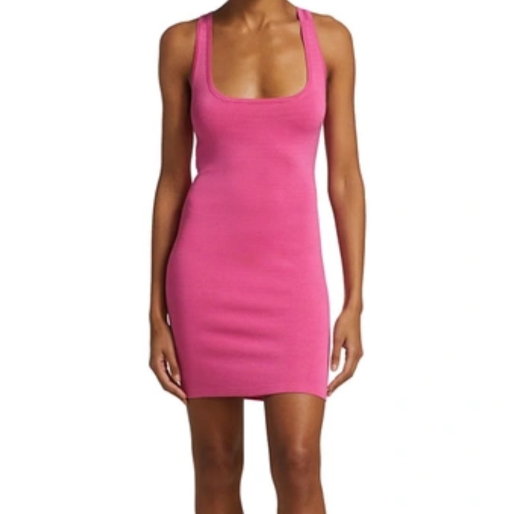 LAGENCE Hannah knit hot pink dress size S